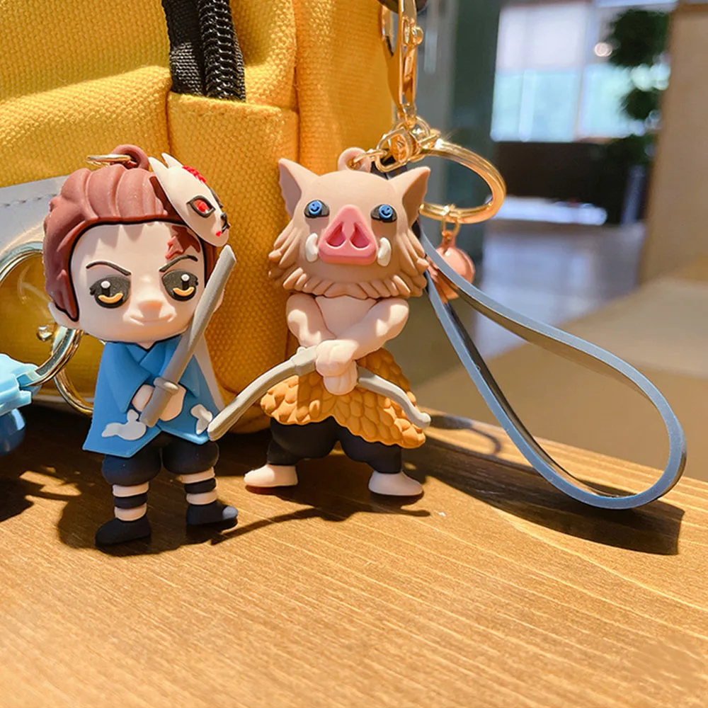 Аниме Демон Истребительница брелок мультфильм Kimetsu без Yaiba фигурка Tanjirou кулон