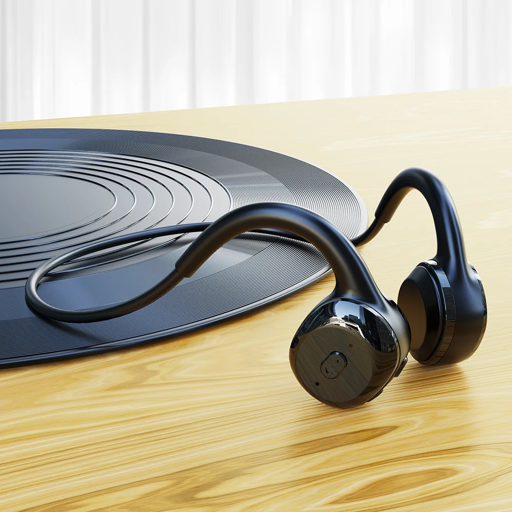 

Беспроводные спортивные Bluetooth-наушники, Гарнитура костной проводимости, стерео HiFi спортивные наушники с открытым ухом, гарнитура с микрофо...