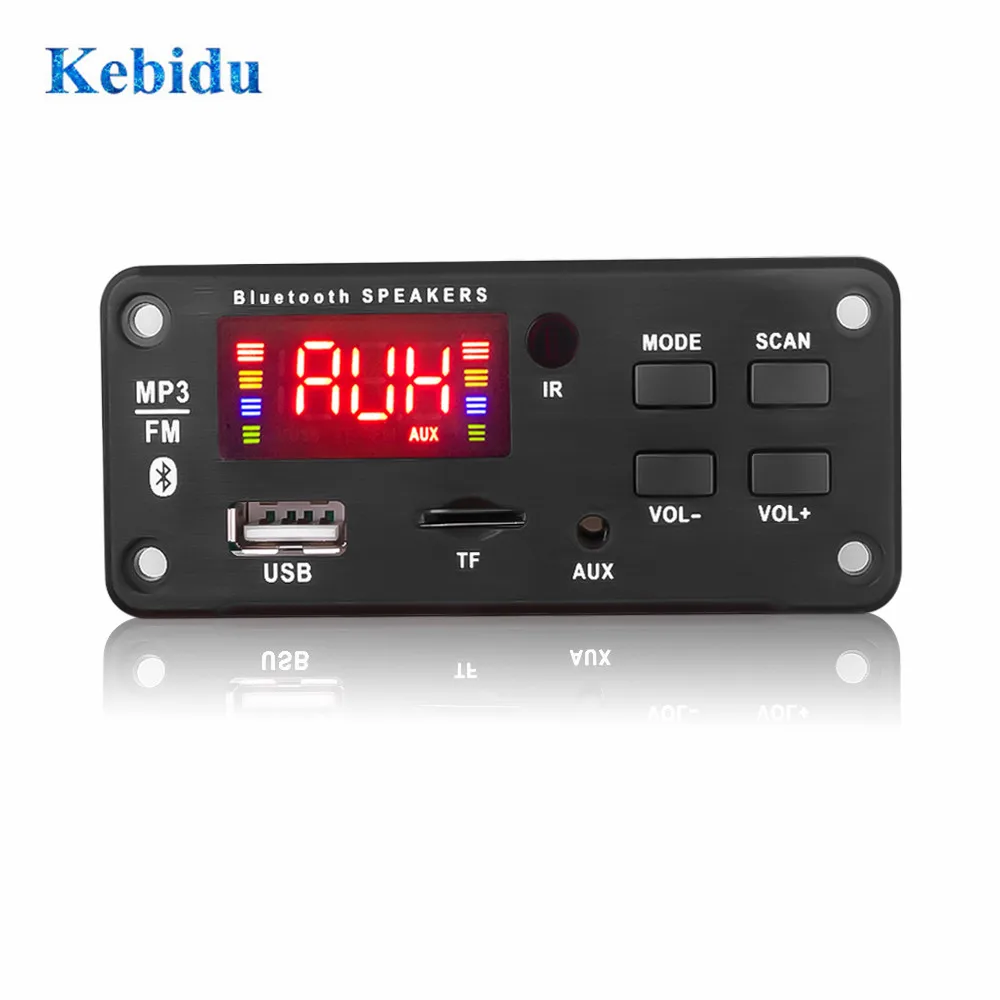 MP3 WMA декодер KEBIDU 5 в 12 В плата mp3-плеер с дистанционным управлением USB источник