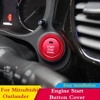 car styling engine start stop button cover ring for mitsubishi outlander 2013 2015 2016 2017 2019 2020 decoration modification