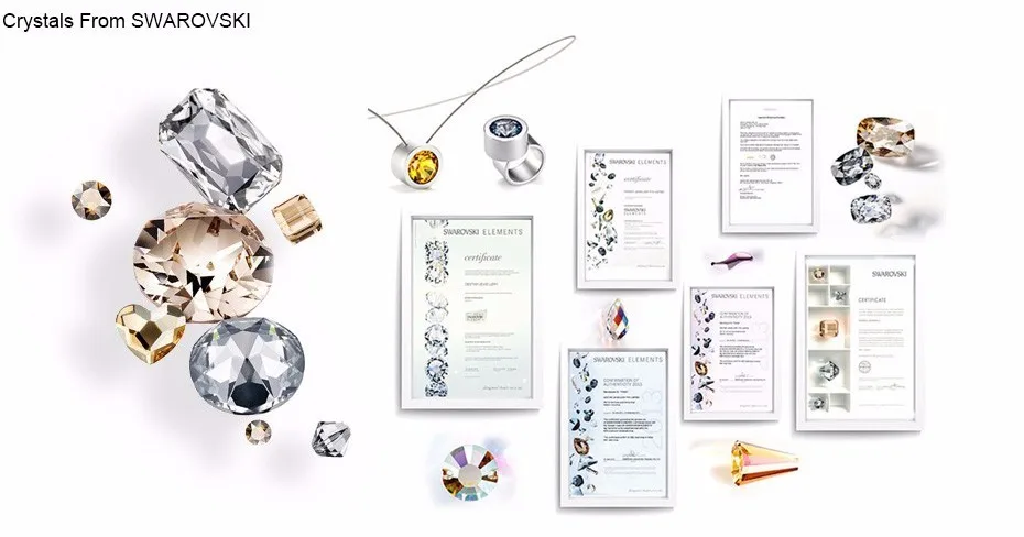 Серьги-капли воды для женщин новые модные Кристаллы от SWAROVSKI серебряный цвет кулон серьги-капельки с имитацией листьев ювелирные изделия подарок для девочки