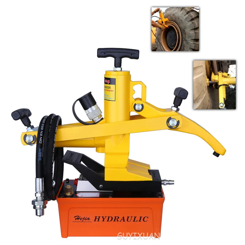 

Forklift tire tyre picker Pneumatic portable tire press Pneumatic hydraulic tire replacement tool Auto repair shop