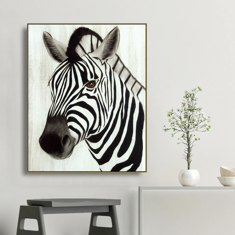 

Wall Pictures For Living Room Zebra Picture Poster Floral Wall Art Canvas Painting Calligraphy Animals Posters And Prints