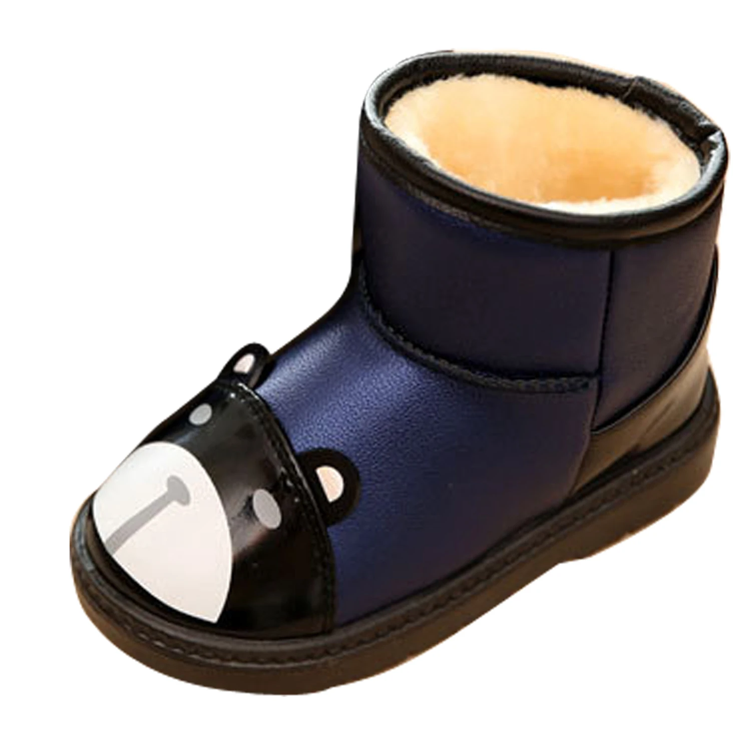 Детские зимние ботинки обувь для маленьких девочек модные водонепроницаемые с