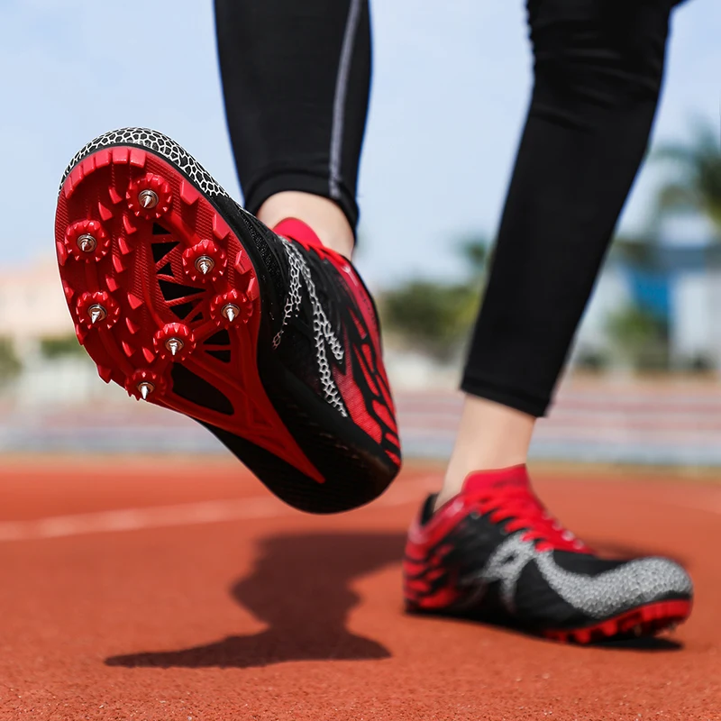 Кроссовки с шипами для мужчин и женщин профессиональная спортивная обувь бега из