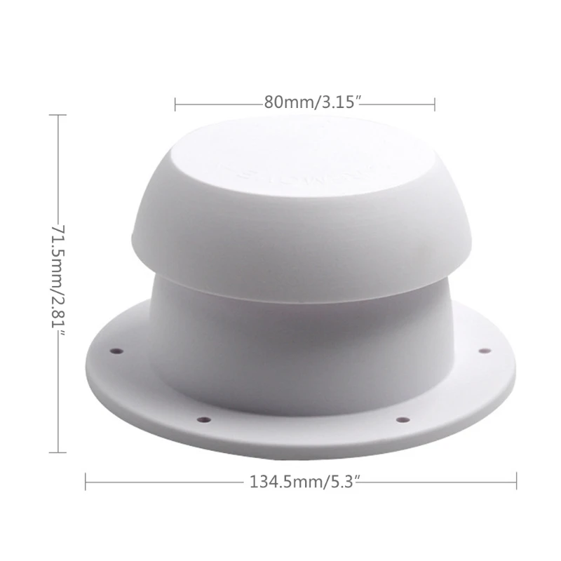 

Mushroom Head Shape Ventilation for RV Accessories Top Mounted Round Exhaust Outlet Vent
