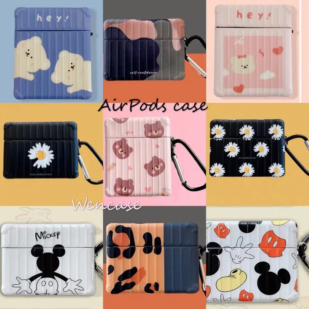 Милый силиконовый чехол для Airpods pro Apple Airpods2 1 Мягкий защитный с забавными