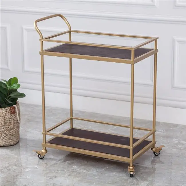 Европейский Золотой Отель Ресторан напитки тележка перемещение едят край чай