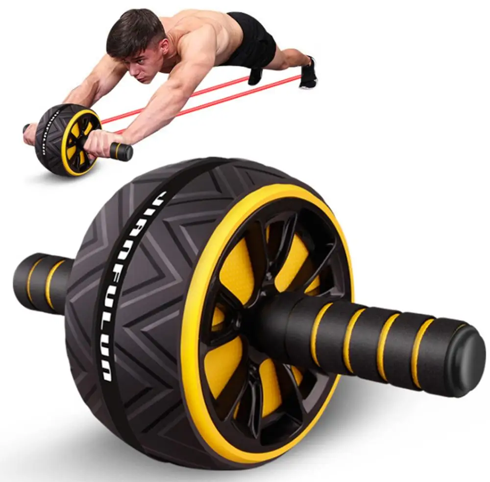 ABS ролик для брюшного пресса тренажер оборудование фитнеса бесшумный рук спины