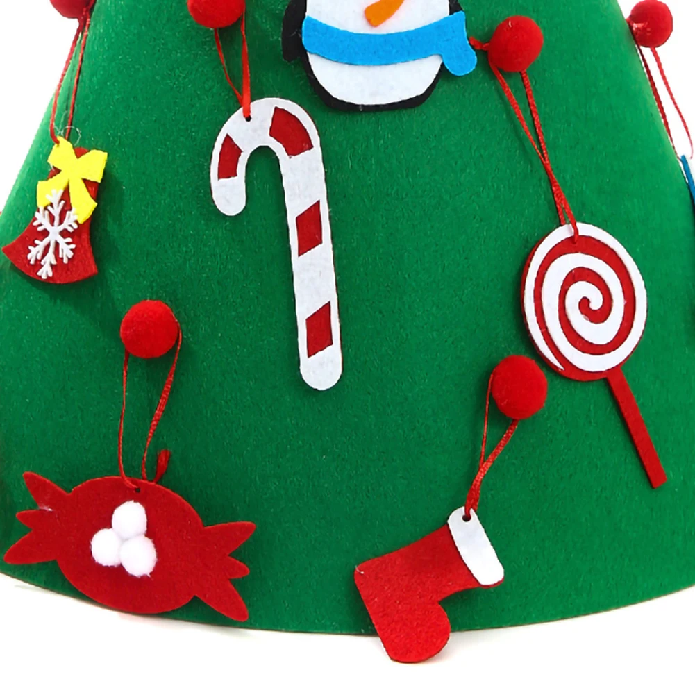 DIY Christmas Tree Felt Cloth Carpet Puzzle Ornament Handmade Children's Kids Gift Home Decoration For Xmas New Year | Дом и сад