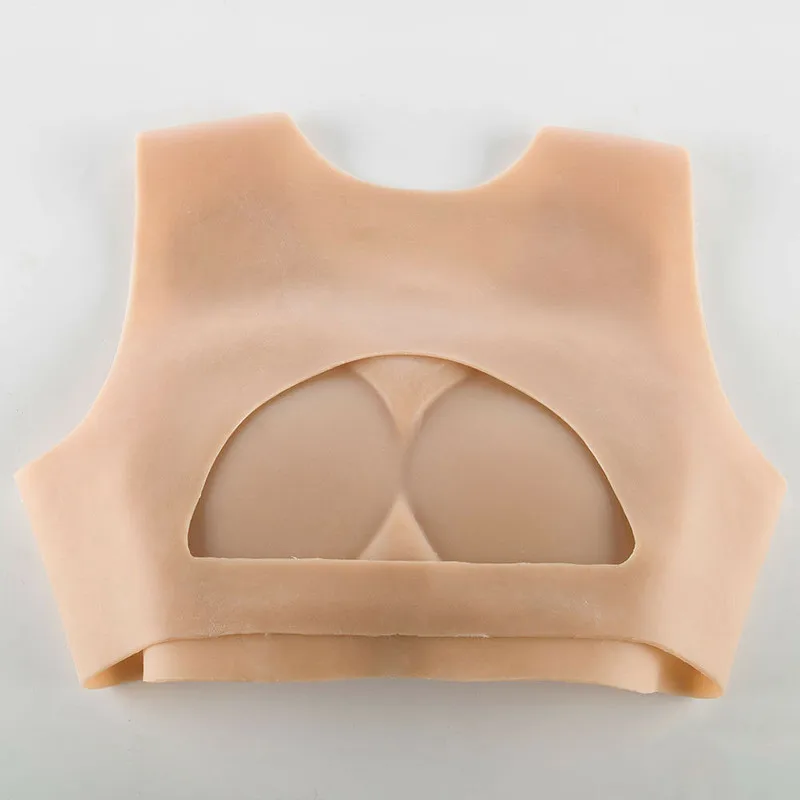 1400g Vest Full Silicone Breasts Transgender Real Brust E Cup Crossdresser Boobs  pink bra  women plus size  bra push up
