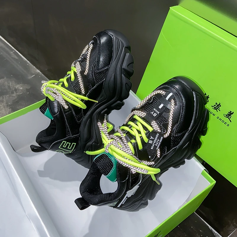 

Женские кроссовки на платформе, повседневные кроссовки на массивной подошве, для бега, дизайнерские, 2021