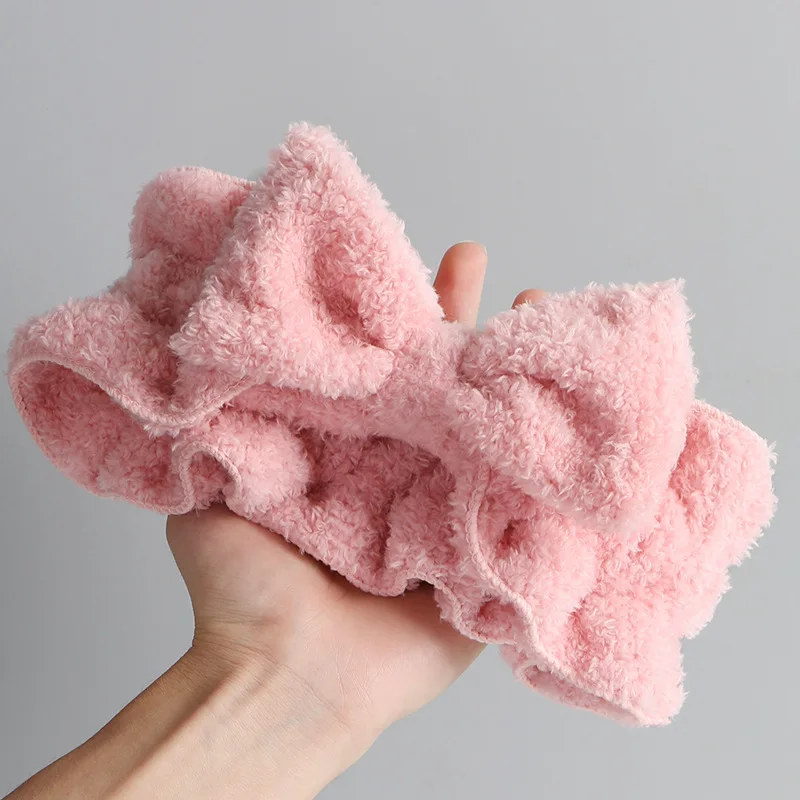 Повязка для волос мытья лица красная женская сетчатая повязка Корейская маска