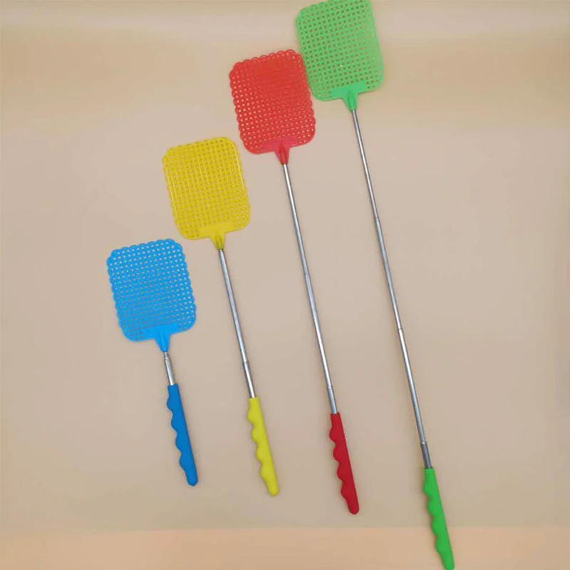 

Pest Control Tools Extendable Flies Swatter Plastic Simple Pattern Fly Swatter