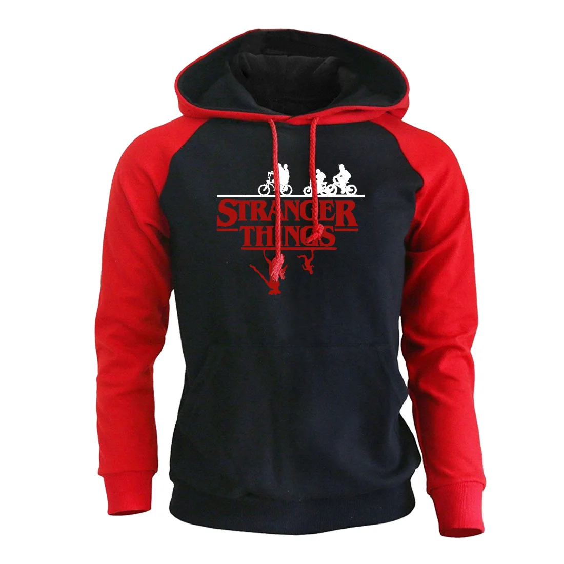 Мужская толстовка с капюшоном Stranger Things флисовая реглан в стиле хип хоп уличная