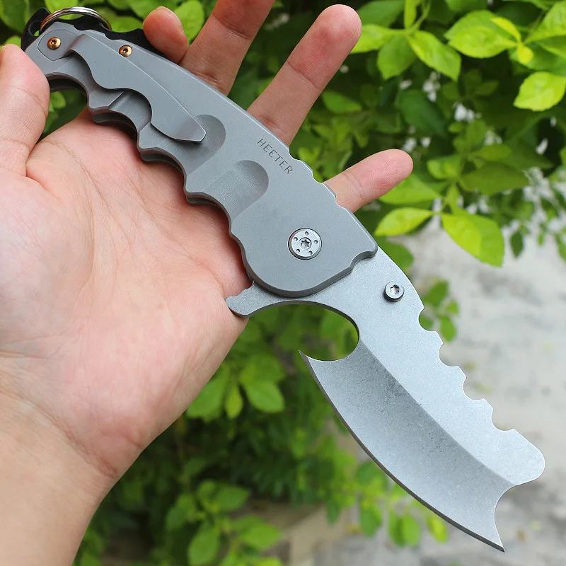 

Outdoor Camping Survival Folding Knife High Hardness Folding Knife Portable 5CR Creative Knives Hunting Knife