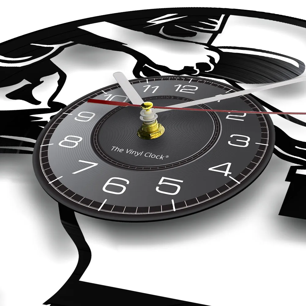 Настенные часы с виниловой пластиной для настольного тенниса профессиональный