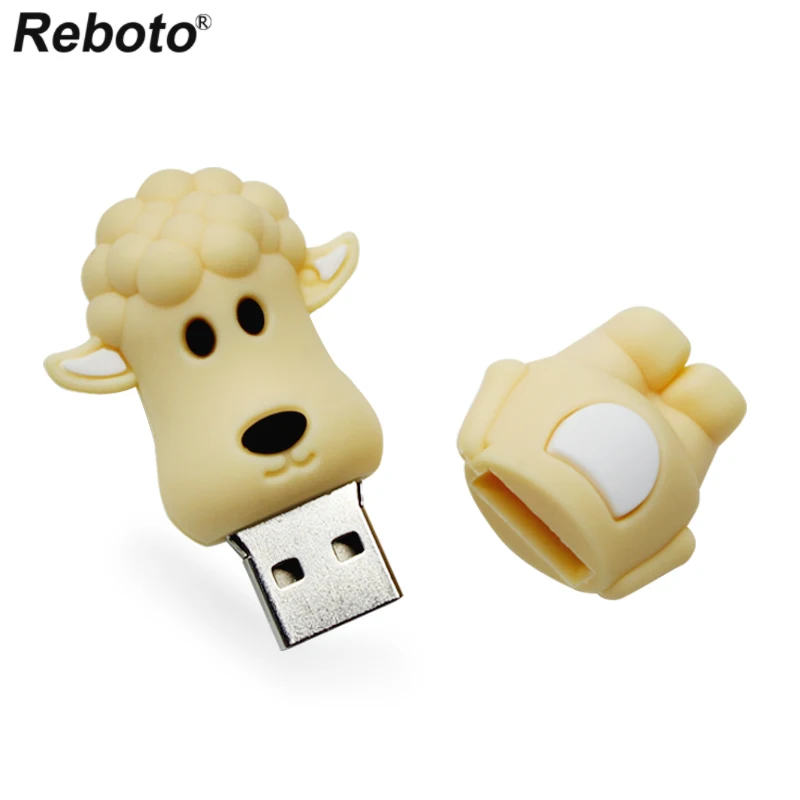 USB флеш накопитель в виде мультяшных животных 64 ГБ 32 16 8 Гб|USB флэш-накопители| |
