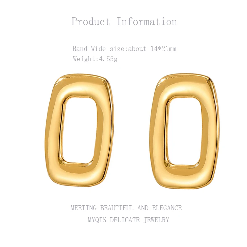 

Korean Geometry Square Stud Earring 18k Gold Pendientes Stamp S925 Earring Set For Women Girl 2021 Trend Jewelry Office 2019
