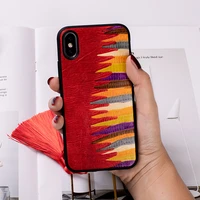 phone case for iphone 6 6s 7 8 plus 11 pro xr x xs max case painted cowhide cover for iphone plus 7p 8p case