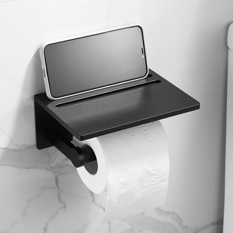 Алюминиевый мобильный телефон держатель рулонная подставка для туалетной