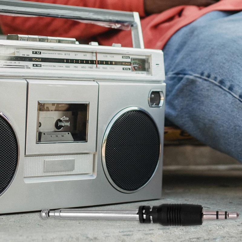 Радиоантенна 3 5 мм 4 секции телескопическая FM-антенна радио для мобильного