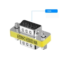 male vga to male vga adapter connector hd15 vgender changer convertor for laptop pc svga coupler adaptor