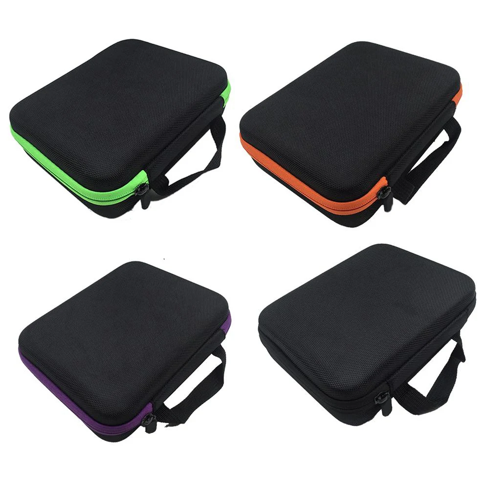 

Storage Box 63 Cells Essential Oil Bottles EVA Organizer Case Portable Travel Household Storage Holder Carrying Bag