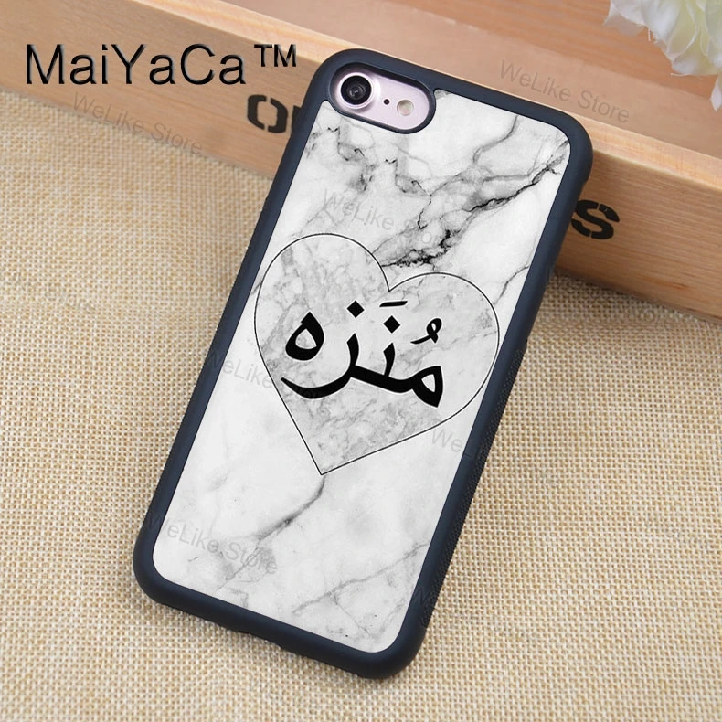 Чехол MaiYaCa с изображением серого мрамора в арабском стиле на заказ для iphone XR XS MAX 11 Pro MAX X 6 6S 7 8 Plus 5S задняя крышка