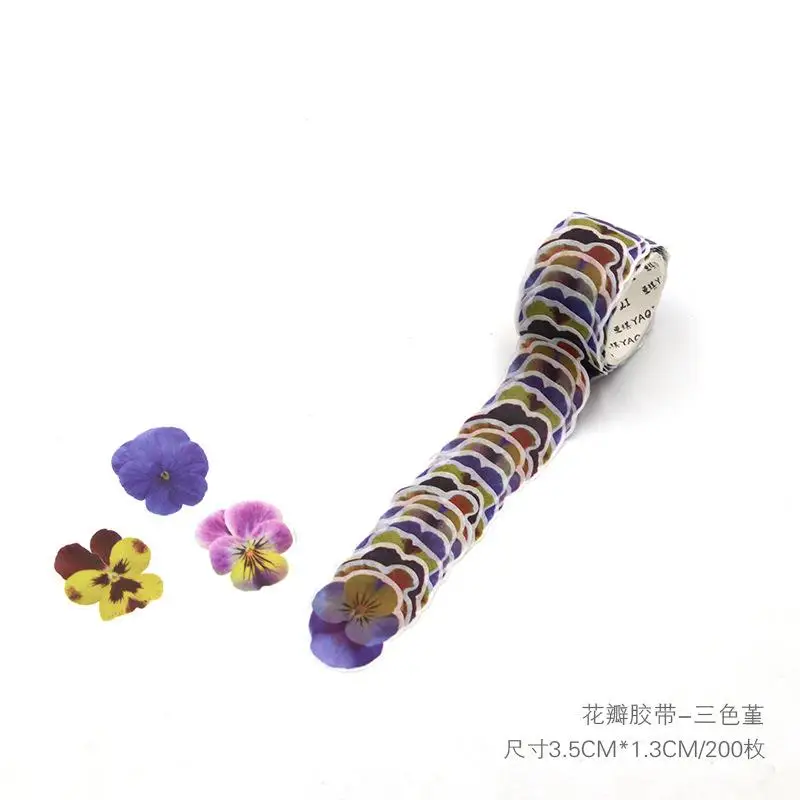 Клейкая лента для маскировки лепестков в рулоне 200 шт. подарочная В Форме Розы