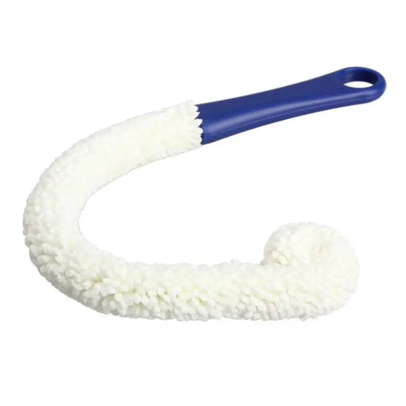 Щетка для очистки длинная шея гибкая пена с наконечником бокал стеклянный графин