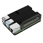 Pi 4 Модель B двойные вентиляторы с ЧПУ Алюминий сплав чехол металлический 4 цвета защитный чехол-Броня с радиаторы для Raspberry Pi 4B
