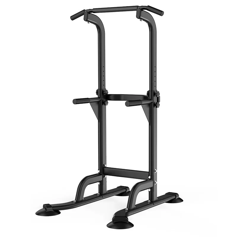 Adjustable Height Pull Up Dip Station Power Tower Pull Up Bar Multi Function Home Gym Strength Training Fitness Workout Rack XJ