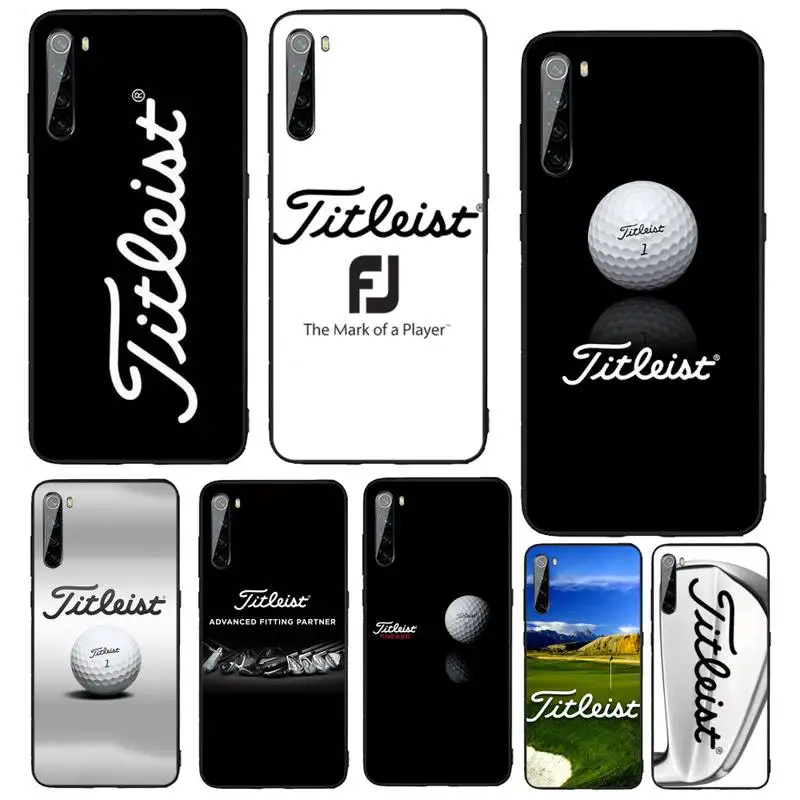 

Golf Brand Titleistes Phone Case Funda For Xiaomi Redmi 10 10x Note 9 9T 9A 9S 7 8 9se 7a 8a 8t Pro Max K20 30 Pro 4G