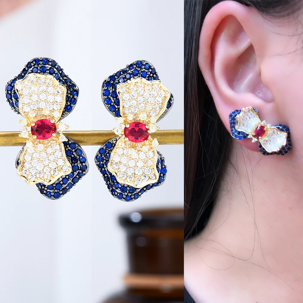 

Jimbora модные Романтические новые искусственные кубические циркониевые ювелирные изделия для помолвки для женщин Свадебные роскошные украш...