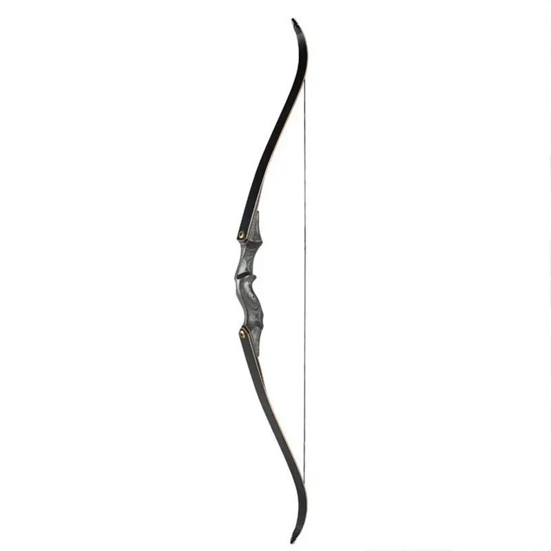 60 дюймов стрельба из лука изогнутый лук 30-60lbs ламинирование лук конечностей правой и левой руки тренировка стрельбы аксессуары - Цвет: 50lbs  Bow