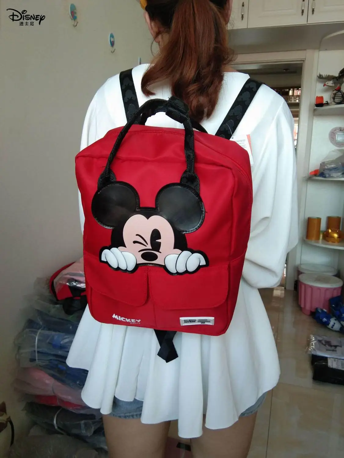 Женский рюкзак Disney Mickey Mouse Большая вместительная сумка на плечо