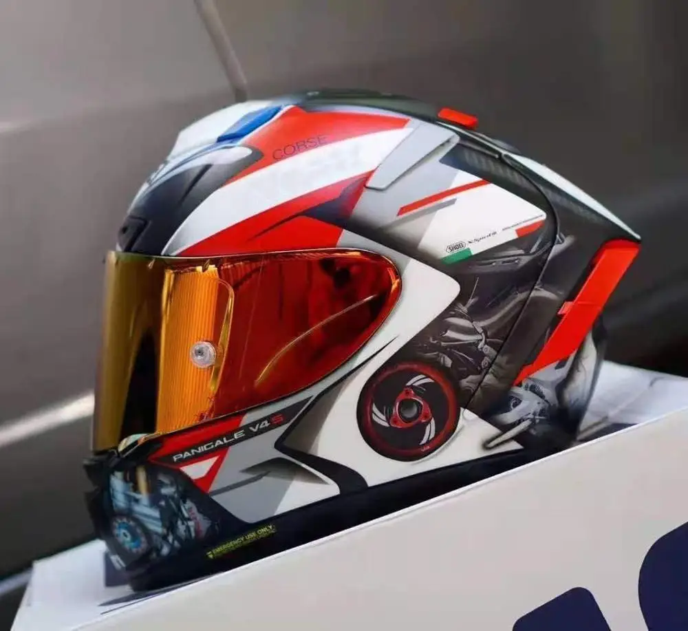 

Full Face Motorcycle Helmet X14 V4 Red Helmet Riding Motocross Racing Motobike Helmet Unisex