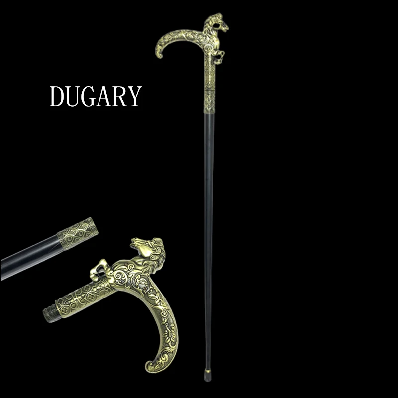 

DUGARY Luxury Fashion Walking Stick Man Cane Women Party Horse head High quality brand Metal Cosplay Detachable Free shipping