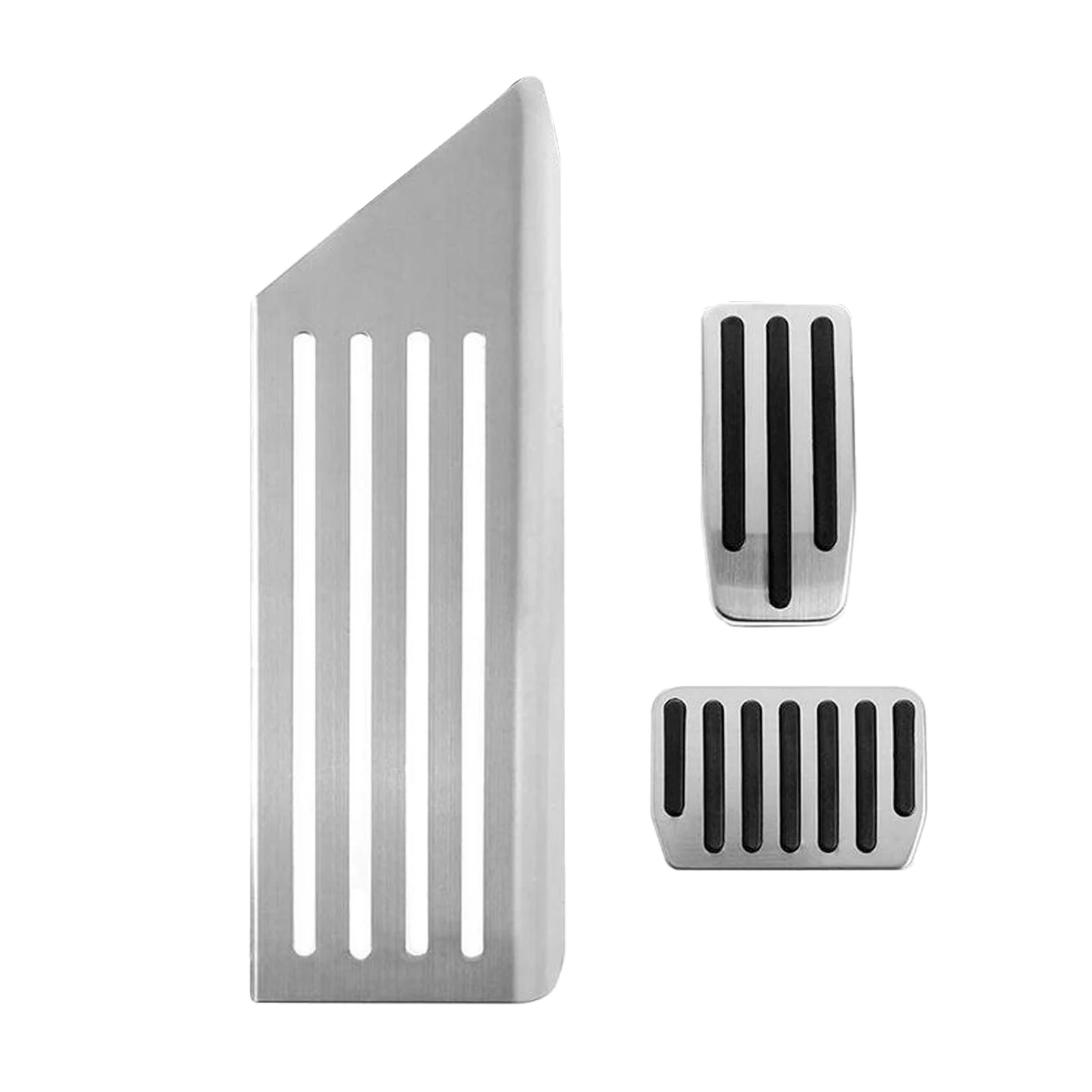 

Car Stainless Steel Rest Brake Gas Pedal Kit for Tesla Model 3 2019-2021, with