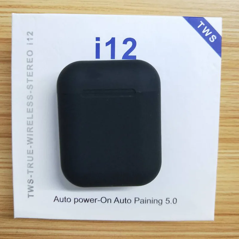 Inpods, Bluetooth наушники, 5,0, беспроводные наушники, наушники, спортивные наушники-вкладыши, гарнитура для iPhone xiaomi PK i10 i 12 i200 i12 tws AP2 - Цвет: Black i12 tws