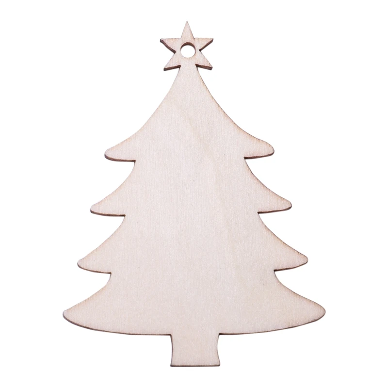 Промо акция! 10 шт. Рождественская елка звезды деревянные фишки домашние