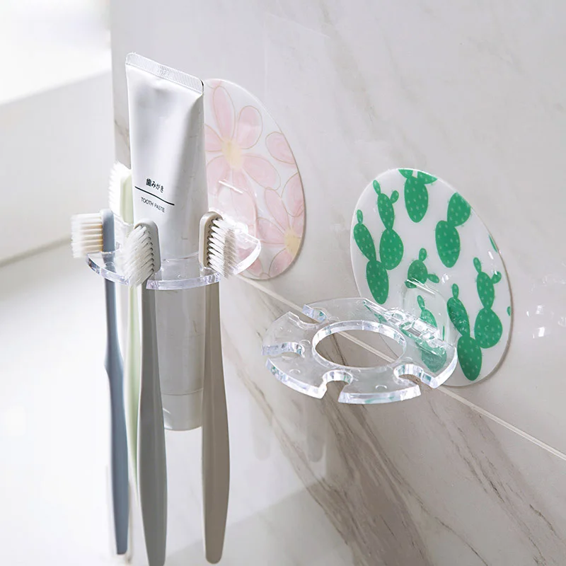 Домашний креативный настенный многофункциональный держатель для зубной пасты и