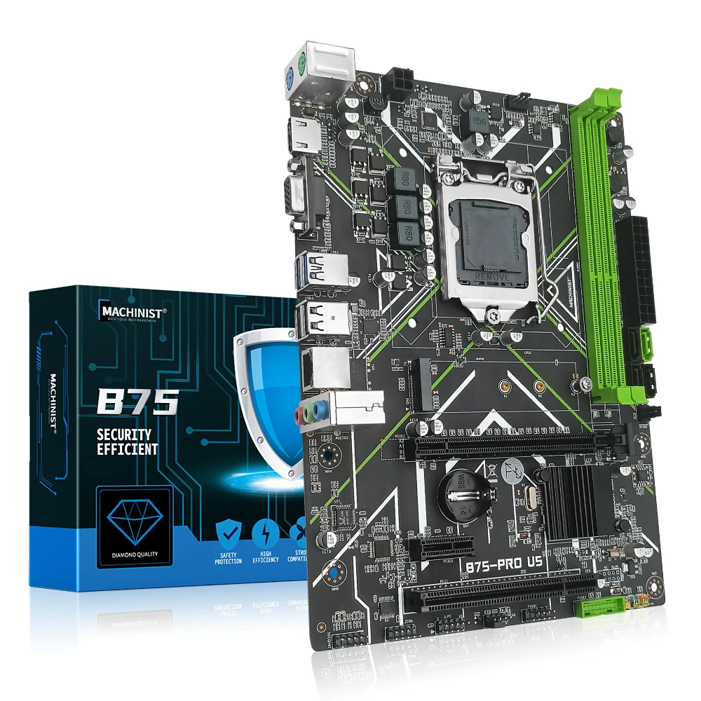 Machinist B75 материнская плата LGA 1155 комплект Intel Core i3 3240 процессор DDR3 8 Гб (2*4G)