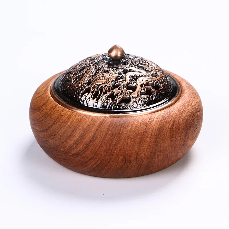 

Ebony Wood Incense Burner Creative Retro Chinese Style Household Rosewood Essenti Oil Diffus Tea Ceremony Decoration