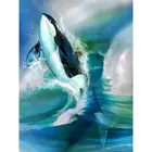Алмазная 5D картина для взрослых, набор для мозаики, полноразмерная картина с животными, китами, алмазная вышивка, украшения для морской жизни, искусство для дома