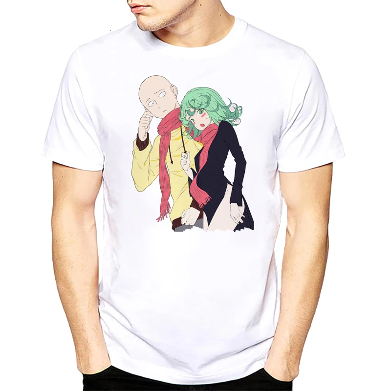 Saitama Oppai Футболка Мужская One Punch Man Hero Футболка мужские топы модные Мультяшные Короткие рукава женские летние топы