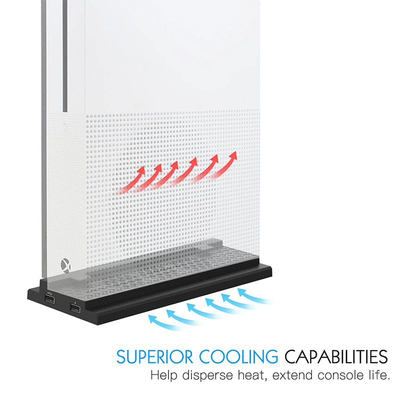 2 USB порта зарядки игровой консоли охлаждающий вентилятор для Xbox One Slim 3