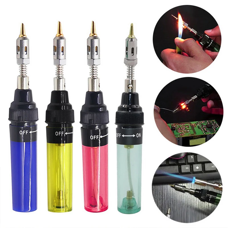 

MT-100 Cordless Refillable Gas Iso-Tip Blow Torch Soldering Iron Pen Butane Gas for Electronic PC Repair Tool