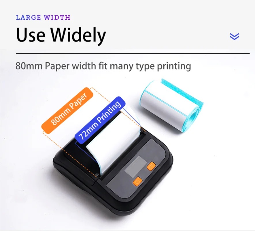 

Новый 80 мм Термопринтер для чеков и этикеток USB + Bluetooth интерфейс портативный беспроводной принтер для этикеток 2 в 1 Мини термопринтер